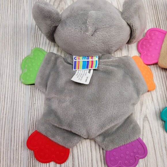 2 Cribmates Baby Teether Plush‎ Elephant Owl Toy Crinkle Dream BIG Who Loves You - Picture 4 of 10